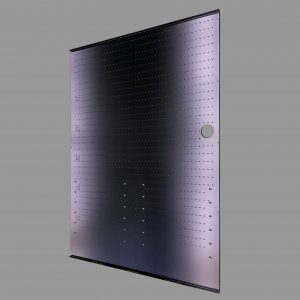 Back Panel, Kysor Warren D6L, Meat, Powdercoated Black