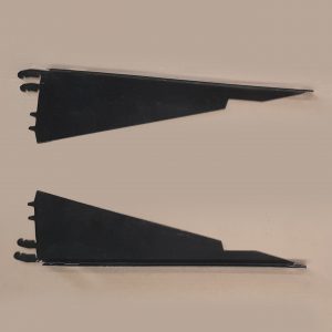 Brackets Shelf, Kysor Warren, 560mm, Powdercoated Black