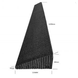 Honeycomb D6L Black 60 x 110 x1220mm