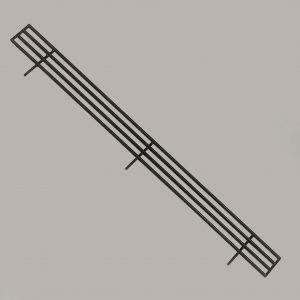 Product Stop Fence, Hussmann, 930mm x 70mm, 3 Prong, Powdercoated Black